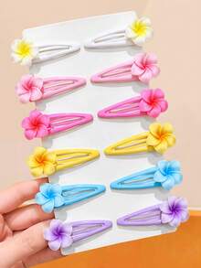 12/6pcs Cherry Star BB Clips, Durable And Non-Damaging, Sweet And Cute Hair Accessories - Suitable For Girls And Women, Daily School, Vacation, Dating - Multicolor - View 10