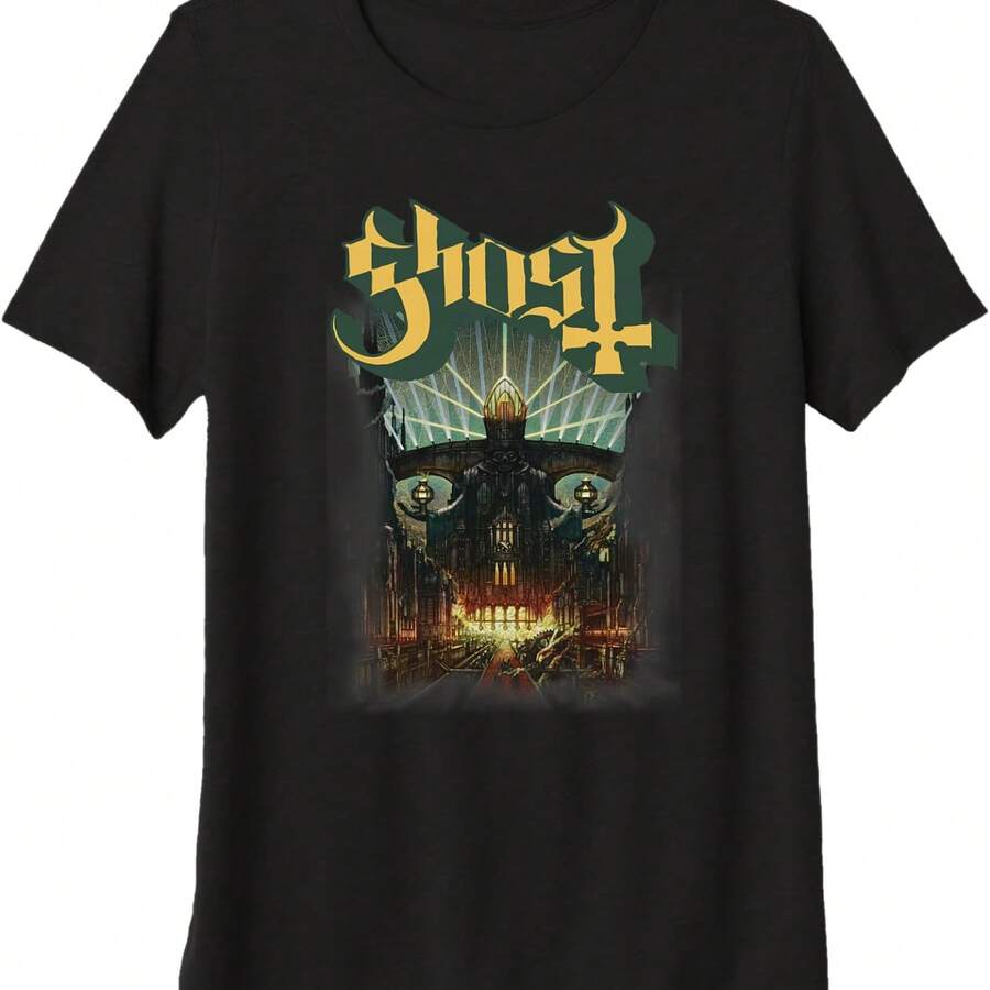 Ghost Meliora Premium Tri-Blend T-ShirtThe Most Comfortable And Suitable Outfit For Traveling And Having Fun.The Most Wonderful Gift. - 黑色 - 查看 1