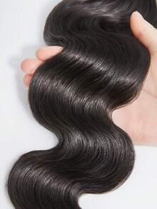 Grade 12A Quality, Untreated Brazilian Human Hair, Wavy Strands, Natural Hair Color, Untreated Remy Human Hair Extensions, Sewn-In Extensions, No Hair Shedding, Soft And Lustrous, Naturally Voluminous And Full, Highly Heat-Resistant - SPure Natural - View 6