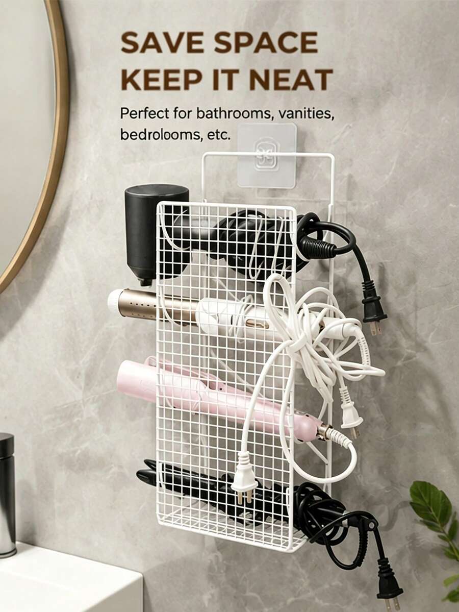 Drill-Free Installation Umbrella Storage Rack, Home Entryway Umbrella Organizer With Hooks, Space-Saving Decorative Umbrella Display Stand - Multicolor - View 1
