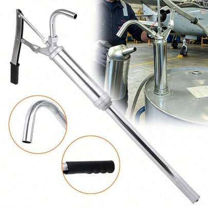 Robuste Manuelle Fasspumpe Mit 20 L/min Hohem Durchfluss & Ergonomischem Griff, Ca. 300 Ml Pro Hub Für -, Getriebe- & Motorenöl – Ideal Für Flüssigkeitstransfer Bei Autoreparaturen, Betankung Von Industrieanlagen & Tragbare Wartung Von Landmaschinen