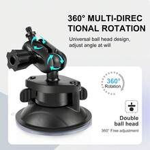 PULUZ 1/4 Inch Magic Arm Suction Cup Mount (Black) - View 4
