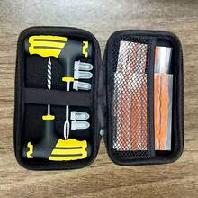 23pcs Car Tire Repair Kit, Emergency Tire Patch Tool Set, Suitable For Car/Motorcycle/Electric Vehicle Vacuum Tire Repair, Puncture Emergency Tire Strip Glue Repair Tool - Multicolor - View 6