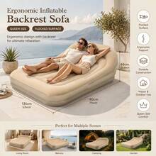 Premium Inflatable Sofa, Indoor/Outdoor Use, Newly Upgraded Version, Portable, Perfect For Lying Down Watching Football Games, Leisure And Entertainment, Camping, Garden, Holiday And Christmas Relaxation, Multi-Mode Use, Easy To Store - A - View 4