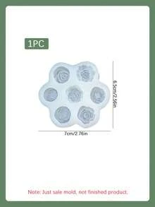 Resin Silicone Mold 1pc/2pcs Mini 3D Rose Candle Mold Peony Mold Clay Plaster Carnation Mold DIY Spring Floral Garden Decor Mold Home Desktop Ornament Mold - Miniature Seven-flower Silicone Mold - View 11