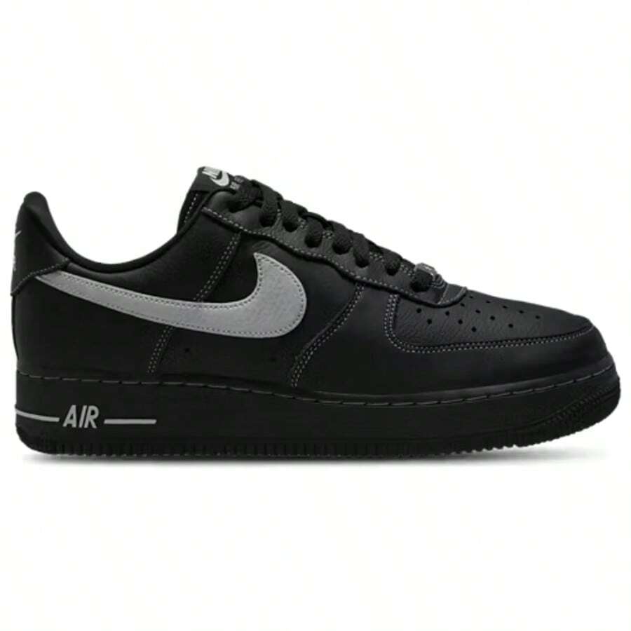 Nike Air Force 1 '07 LV8 Men's Black/Wolf Grey Casual Shoes HQ2037-006 | Court-To-Street Style, Iconic Silhouette - 黑灰色 - 查看 1