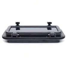 Yacht Window Rectangular Ship Window Boat Window - Black - View 9