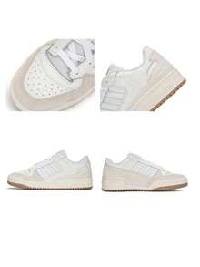 Adidas FORUM LOW CL Sneakers Men's Women's Lightweight Breathable Casual Shoes ID6858 - White - View 5