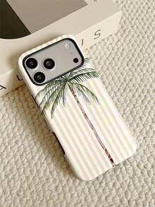 Free Shipping Thickened Anti-Drop Frosted Touch PC TPU 2-In-1 Phone Case Colorful Striped And Coconut Tree Pattern Suitable For 11/11PRO/11PROMAX/12/12PRO/12PROMAX/13/13PRO/13PROMAX/14/14PRO/14PROMAX/14PLUS/15/15PRO/15PROMAX/15PLUS/16/16pro/16promax/16PLUS/16E/17/17pro/17promax/AIR/GALAXY/S23/S23PLUS/S23FE/S23ULTRA/S24/24ULTRA/S24PLUS/S24FE/S25/25ULTRA - Multicolor - View 1