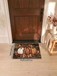 DAJIANG 1pc Autumn Pumpkin Door Mat Hallway Carpet, Multi-Color 3D Vintage Printed Pattern Rug, TPR Backing Non-Slip Mat, Suitable For Bathroom, Indoor, Hallway, Bedroom, Living Room, Bedside, Machine Washable Easy To Clean, Entryway Mat Holiday Home Decor - Multicolor - View 11