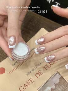 Baoshiman Glitter Fino Sonhador, Pó Decorativo de Glitter Multicolorido Ultra Brilhante, Acessórios Portáteis para Arte de Unhas, Múltiplas Cores Disponíveis, Adequado para Arte de Unhas DIY - Multicolorido - Visão 8