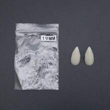 一对树脂獠牙，适用于角色扮演道具、吸血鬼牙齿、僵尸牙齿、老虎牙齿、圣诞节服装配饰 - 彩色 - 查看 13