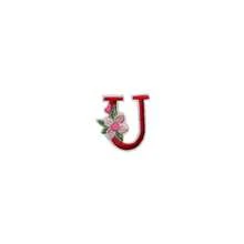 1/26pcs Computer Embroidered Floral Multi-Color English Letter A-Z Badge Patch, Clothing Accessory Decorative Patch With Back Adhesive Embroidery Fabric - Multicolor - View 35