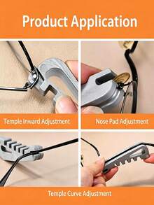 Eyeglass Adjustment Tools, Eyeglass Curvature Adjuster Glasses, Glasses Adjustment Kit, Spectacle Frame Adjustment Tool, Optician Tools, Suitable For Eyeglasses Repair And Adjustment - A - View 4