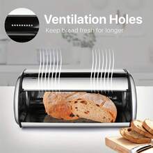 Stainless Steel Bread Box - View 7