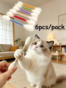 Pet Teething Toy, Cat Chew Toy, Large Kitten Teething Chew Rope, Giant Interactive Felt Kick Stick, Helps Relieve Boredom And Supports Dental Health, Perfect Gift For Cat Lovers And Pets - Multicolor - View 2