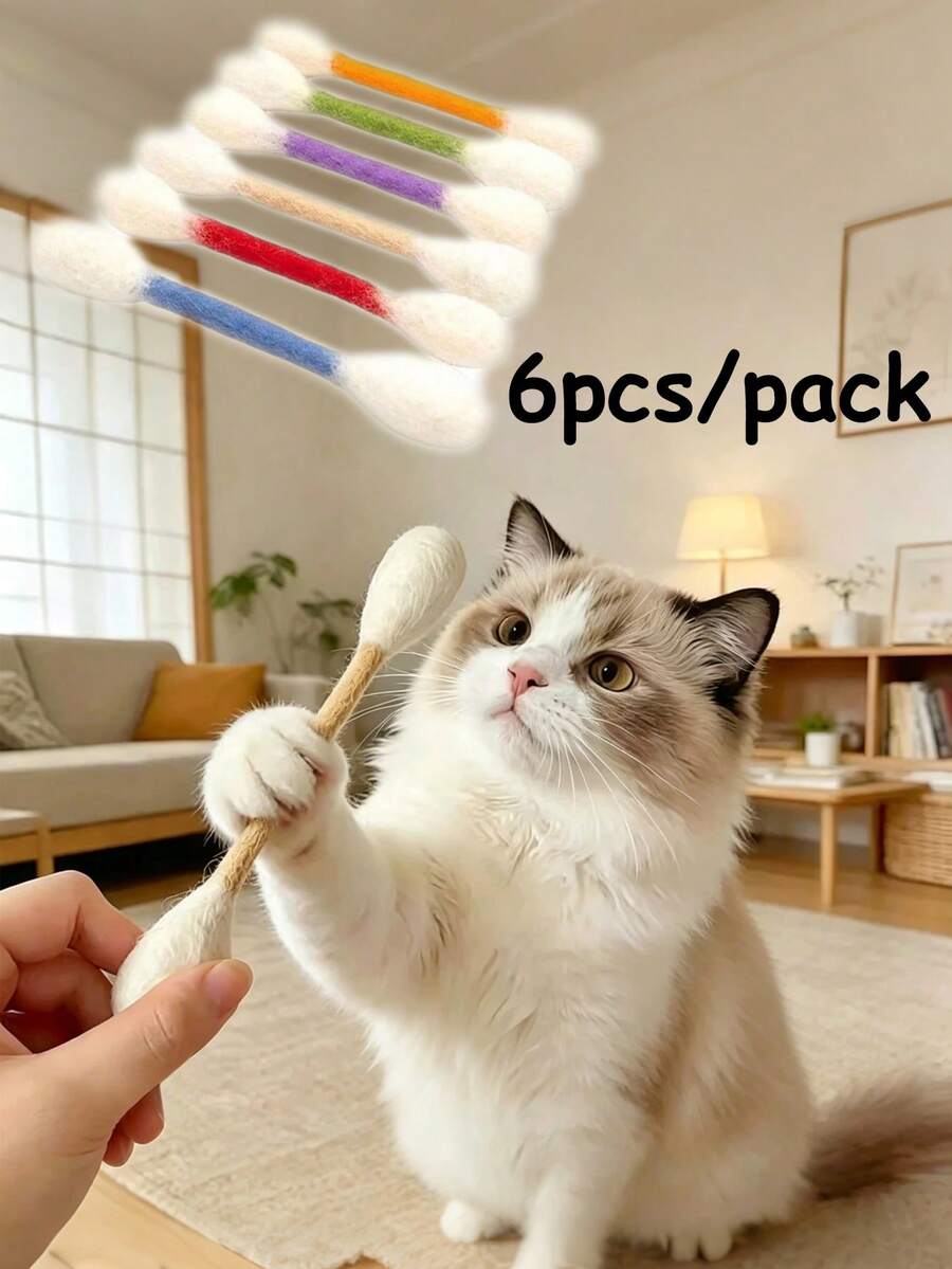 Pet Teething Toy, Cat Chew Toy, Large Kitten Teething Chew Rope, Giant Interactive Felt Kick Stick, Helps Relieve Boredom And Supports Dental Health, Perfect Gift For Cat Lovers And Pets