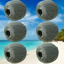 100g Hollow Yarn 2mm Linen Doll Handmade Crochet Knitting DIY Stiff Yarn For Bags And Hats - 6-pack - View 18
