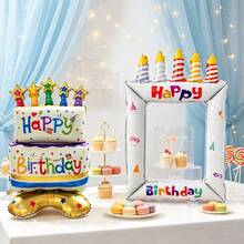 White Photo Frame + Standing Star Cake