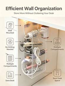 Drill-Free Installation Umbrella Storage Rack, Home Entryway Umbrella Organizer With Hooks, Space-Saving Decorative Umbrella Display Stand - Multicolor - View 3