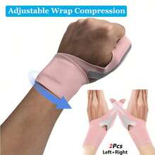 2pcs Thumb Wrist Support Compression Sleeves, Elastic Wrist Guards, Suitable For Gaming, Office, Unisex - Fits Most Hands - Multicolor - View 8
