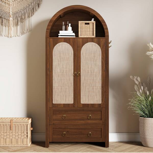 Rattan Sideboard - Vintage Style For Living Room Or Bedroom