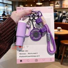 Fitness Set Lanyard PVC Fitness Series Soft Rubber Keychain Barbell And Dumbbell Decorative Pendant Bag Charm And Jewelry Accessory - Multicolor - View 1