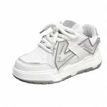 Thick-Soled Height-Increasing Couple's Sneakers, Sports Shoes, Casual Running Shoes For Students - 019 Black - View 1