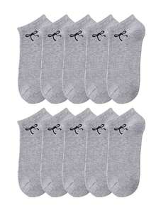 1/5/10/15/20 Pairs Casual Daily Socks, Simple Boat Socks, Soft Skin-Friendly, Comfortable And Breathable - Multicolor - View 25