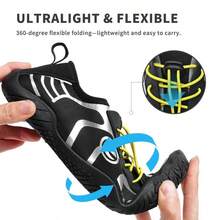 ZIITOP Water Shoes For Women, Wide Toe Box, Barefoot Quick Drying, Suitable For Beach Or Swimming - Black Silver - View 7
