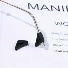 50PCS Silicone Eyeglass Ear Hooks Anti-Slip Temple Grips Glasses Retainers For Sports Running Cycling Gym Eyewear Accessories - Black - View 5