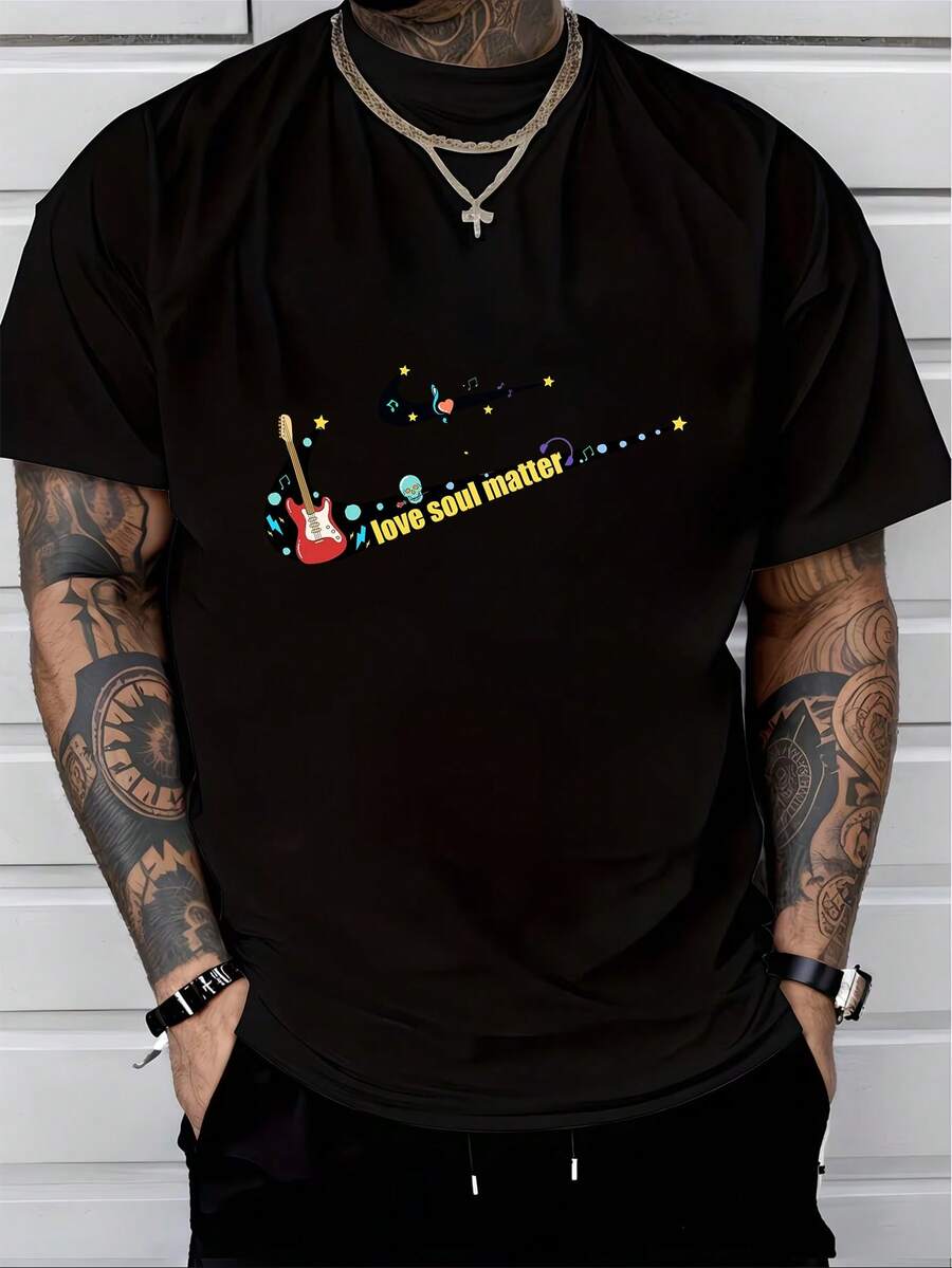 Men T-Shirts - Black - View 1