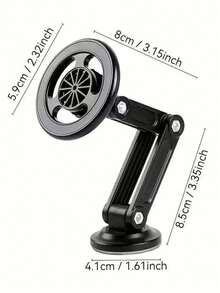 1pc 360° Rotatable Magnetic Car Phone Holder, Car Navigation Phone Holder, Foldable Phone Holder, Suitable For Any Phone, Car Accessory Holder, Car Supplies - Multicolor - View 6