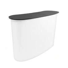 Countertops Pull-Out Promotion Table 130*40*90CM - Black and White - View 4
