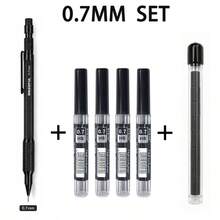 Metal Mechanical Pencil Set, 1pc Drafting Pencils With 4 Boxes HB Lead Refills And Eraser, 0.5mm 0.7mm 0.9mm 1.3mm Refillable Automatic Pencil Kit For Writing, Drawing, Sketching, School And Office Supplies - Multicolor - View 16