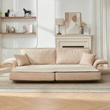 Sofa Bed Frame Beige 2 Seats - 米色雙座 - 查看 7