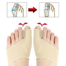 Separador de dedos de silicona para corregir el hallux valgus, corrector de dedos para uso diurno y nocturno, corrector de hallux valgus, juego de dos. - 1Pair - Ver 5