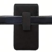 Funda para teléfono móvil con funda de cinturón, clip de cinturón y portatarjetas | Bucle de cinturón ajustable giratorio, funda de fácil limpieza | Perfecto para el desplazamiento diario - Negro - Ver 7