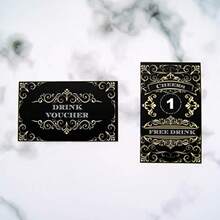 100 Free Drink Tickets Coupons For A Free Drink Wedding Halloween Work Event Party Bar Pack - As Pic - View 6