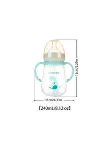 1 buah Botol Susu Bayi Motif Dinosaurus PP dengan Dot Silikon, Anti Jatuh dan Tahan Lama, Cocok untuk Bayi Usia 0-3 Tahun untuk Minum Susu dan Air - MultiWarna - View 16