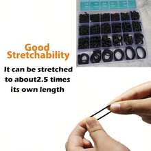1020pcs Nitrile Rubber O-Ring Seal Set, Standard Round Cross-Section High Elasticity Synthetic Rubber Gasket Assortment, Full Set Includes 20 Common Standard Sizes, Oil-Resistant, Waterproof, High-Pressure Resistant, Wear-Resistant, Leak-Proof Multi-Sealing Performance, Suitable For High-Pressure Washers, Various Gas Sealing Components, Household Water Pipes, Automotive Oil Lines - Multicolor - View 11
