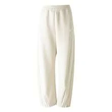 Adidas Three-Stripe Dancing Series Banana Pants Twisted Knit Glitter Long Pants For Women - Off White - View 5