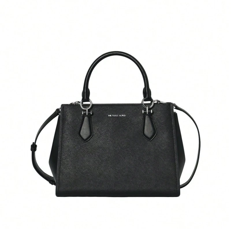 Michael Kors Marilyn 素色單肩斜挎手提包 35F5S6AS2L 黑色 - 黑色35F5S6AS2L BLACK - 查看 1