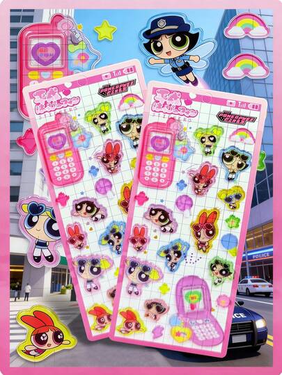 Warner Bros 3D/DIY Diamond Phone Case Decorative Stickers, Cute Cartoon Crystal Embossed Decorative Stickers, Waterproof Decorative Stickers, Durable, Clear Layers, Rich Atmosphere, Diverse Colors, Perfect For Office And School Decoration, Notebook Stickers, Ledger Stickers, Tote Bag Stickers, Guitar Decorative Stickers And Smartphone Case Stickers.