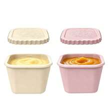 4pcs Portable Airtight 180ml/6oz Baby Food Container Set, Cute Design Snack Storage Box For Toddlers & Kids - Multicolor - View 17