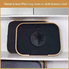 Coletor de Garrafas Dobrável de Nylon Oxford para Uso Interno, Lixeira de Reciclagem com Supressão de Odor, Capacidade de 100L, Resistente a Rasgos e Lavável, Pode Coletar Cerca de 35 Garrafas, Ideal para Uso Doméstico, Coletor de Garrafas com Design Aberto - Multicolorido - Visão 7
