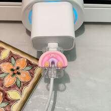 4pcs Cartoon Cable Protector, Protect Data Cable From Damage, Charging Cable Protector - Multicolor - View 5