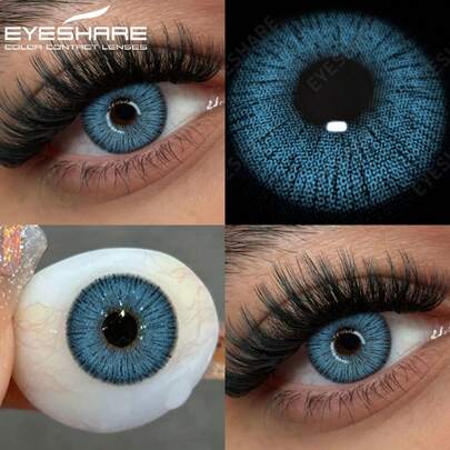 Eyeshare 1 Pair Soft Colored Contact Lenses For Eyes, Disposable For One Year, Suitable For Dating And Daily Use,Fashion Contact Lenses