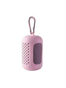 Macaron Style Minimalist Sports Cooling Towel, Portable Foldable, Quick Dry, With Hook And Loop Design, High Density Cooling, Breathable And Sweat-Absorbent, Suitable For Sports, Comes With Perforated Silicone Storage Box, Summer Cooling - Multicolor - View 21