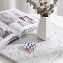 Forget-Me-Not Flower Enamel Pin Fashion Decorative Badge Ornaments Lapel Bag Badges Gifts - Multicolor - View 7